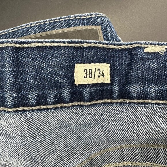 Ariat M5 Straight Fit Mens Jeans Size Denim Blue Mid Wash Straight Leg 38 x 34 - Picture 5 of 8